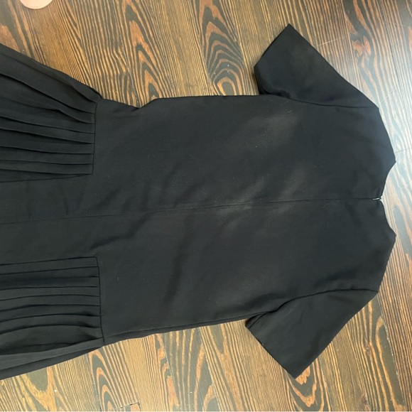 Zara Elegant Black Pleated Dress S - Picture 4 of 4